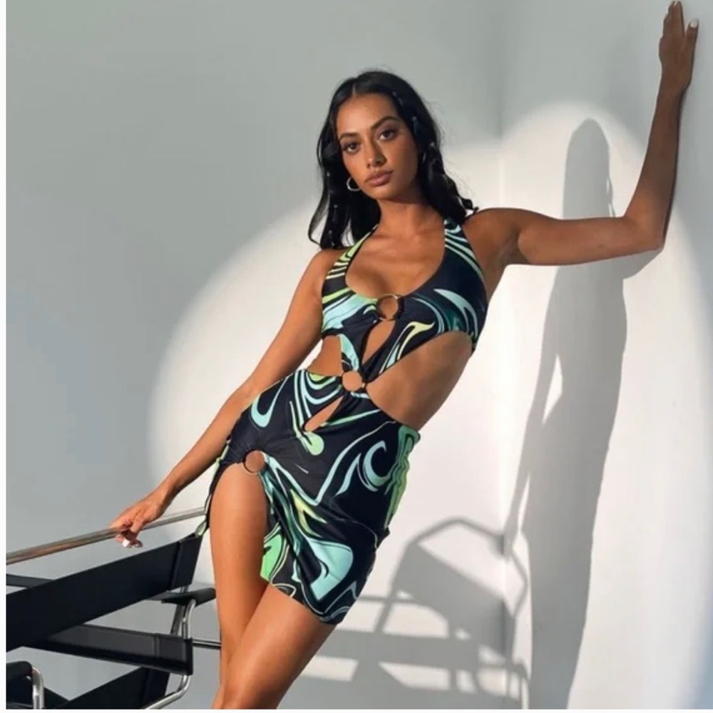 White Fox Cut Out Dress